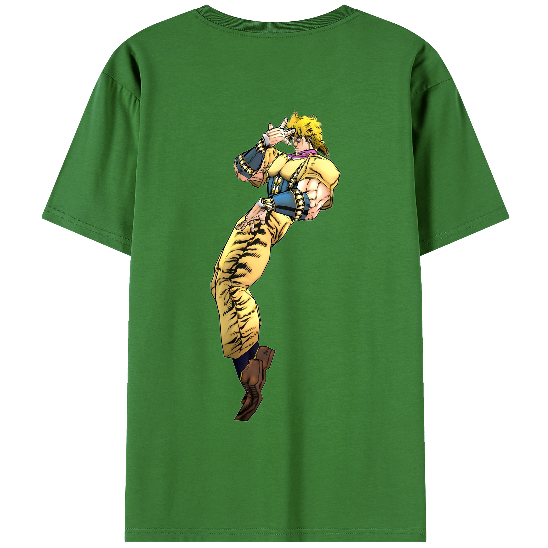 （画像用） ジョジョの奇妙な冒険 ディオ?ブランドー JoJo's Bizarre Adventure Dio Brando レディース半袖Tシャツ(バックプリント)